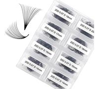FADLASH Ciglia Finte Ciuffetti, Extension Ciglia per salone professionale, 600pcs, Premade Eyelash Extension, 0.07mm, D Curl, Mix 11-18mm(20D)