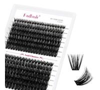 FADLASH Cils Individuels 60D+80D Cils Mixtes D Curl Cluster Lashes Natural Look Lashes Individual Cluster Extensions Cluster Lashes DIY Eyelash Extension 10-18mm Cils Individuels