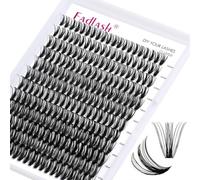 Fadlash - Extension ciglia a ciuffetti singoli 50D, 0,07 D di curvatura, 12-18 mm, extension ciglia fai da te applicabili a casa