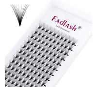 FADLASH Extension Ciglia a Ciuffetti Volume Russo 16D 0,07mm C Curl 13mm Extension Ciglia Finte Premade Fans Cluster Lashes