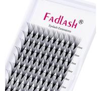 FADLASH Extension Ciglia Ciuffetti 20D 0,07mm Curva D Mix 8-14mm Ciglia Finte a Ciuffetti Premade Fans Lashes Cluster