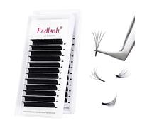 FADLASH Extension Ciglia Volume 0.07 Spessore C Curl 11-12-13 * 12 2D 3D 5D 10D-20D Estensioni Ciglia Easy Fan Lashes Extension (0.07-c-11-12-13)