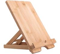 FadyDail Supporto in Legno di Bambù per Tablet e Telefono Cellulare da Scrivania, Compatibile con iPad, iPhone e Tutti i Tablet (Grande Dimensione)
