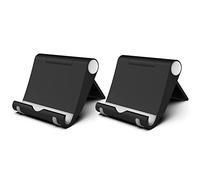 FadyDail Supporto per Telefono Cellulare da Scrivania 2 pezzi, Supporto Regolabile per Telefono Cellulare da Scrivania Supporto Telefono Dock Compatibile con iPhone Samsung HUAWEI Xiao-mi(Nero)
