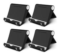 FadyDail Supporto Telefono Cellulare da Scrivania Regolabile Compatibile con iPhone 16 15 14 13 12 11 8 Pro Max SE XS XR Plus Samsung Galaxy Huawei Supporto Pieghevole (4 Nero)