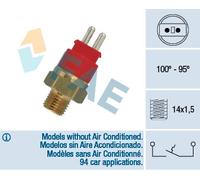 FAE 36250 Termocontatto, Ventola radiatore per MERCEDES-BENZ
