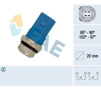 FAE 38391 Termocontatto, Ventola radiatore per AUDI,SKODA,VW