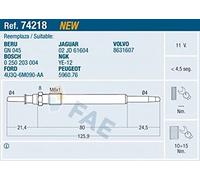 FAE Candeletta per FORD JAGUAR PEUGEOT VOLVO 74218