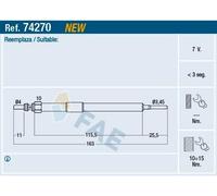 FAE 74270 Candeletta per OPEL Vivaro A Kastenwagen (X83) Vivaro A Combi (X83) M