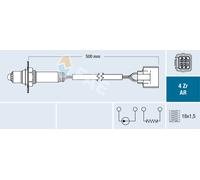 FAE 75675 Sonda lambda per SUBARU