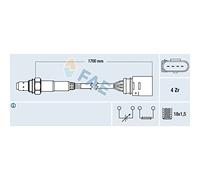 Sonda lambda dietro al catalizzatore Sonda diagnostica 77147 FAE
