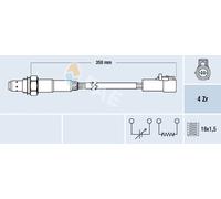 FAE Sonda Controllo Lambda Adatto A per Ford Ka 1.3i 1.6i 1.4 1.6 1.25 1.3