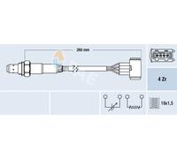 FAE 77389 Sonda lambda per PORSCHE
