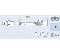 Sonda lambda riscaldato 77396 FAE per MINI ROVER MG