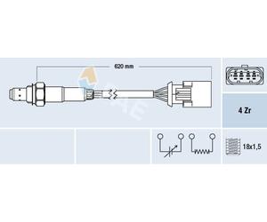FAE 77396 Sonda lambda per MG,MINI,ROVER