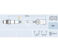 FAE 77433 Sonda lambda riscaldato adatto per PEUGEOT 207 (WA, WC)