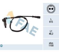 FAE 78024 Sensore, N° giri ruota per RENAULT