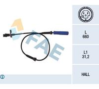 FAE 78045 Sensore, N° giri ruota per BMW
