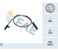 FAE 78183 Sensore, N° giri ruota per BMW