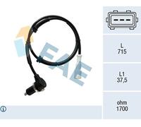 Sensore velocità ruota ABS Sensore induttivo 78465 FAE per RENAULT KANGOO