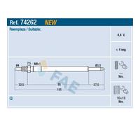 FAE Candelette Candeletta ad Asta Adatto A per Volvo XC90 I 275 D5 AWD D3/D5