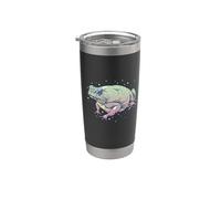 Fae Fairy Witchy Whimsigoth Goblincore Cottagecore Toad Frog Bicchiere termico in acciaio inox doppia parete