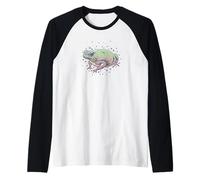 Fae Fairy Witchy Whimsigoth Goblincore Cottagecore Toad Frog Maglia con Maniche Raglan