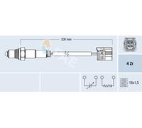 FAE Lambda Sonda Regolazione Per Honda Accord VIII CU 2.4i