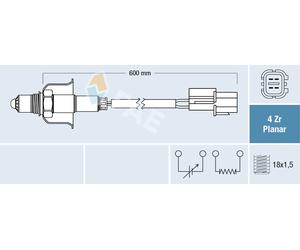 FAE Lambdasonde Regolatore Adatto Per Hyundai I30 Coupe 1.4 KIA CEE'D 77696