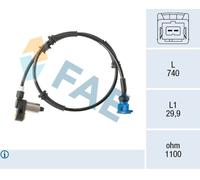 FAE Sensore ABS Raddo Rpm Sensore Posteriore Per Peugeot 106 II Citroën 1A