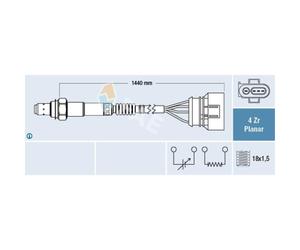 FAE Sonda Controllo Lambda Adatto A per Audi A6 2.4 2.8 4.2 Quattro RS6 S4