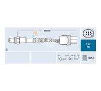 FAE Sonda Controllo Lambda Adatto A per Honda Cr-V IV 1.6i-DTEC 4WD