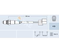 FAE Sonda Controllo Lambda Adatto A per Honda Legend IV 3.5 V6 4WD
