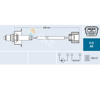 FAE Sonda Controllo Lambda Adatto A per Nissan Micra IV 1.2 Note 1.6 Dig-T