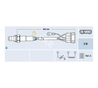 FAE Sonda Controllo Lambda Adatto A per VW Golf II 1.3 Gatto 1.0