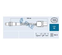 FAE Sonda Controllo Lambda per Suzuki Vitara 1.6 Ddis Allgrip 2.0 Jtdm