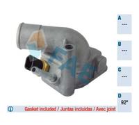 Fae Termostato Liquido Con Guarnizioni 92°C Per Opel Zafira A Astra H 5351792