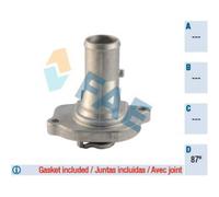 FAE Termostato Refrigerante Con Guarnizioni 87°C Per Fiat Panda Punto 5331887