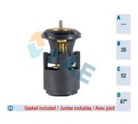 FAE Termostato Refrigerante Con Guarnizioni 87°C Per VW Golf IV Polo 5320687