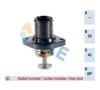 FaE Termostato Refrigerante Con Guarnizioni 89°C Per Peugeot 206 CC 307 5322989