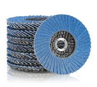 Fächerscheiben Lamellenscheiben, dischi abrasivi, 8 pezzi, diametro di 76 mm x 10 mm, grana 40/60/80/120 set misto, dischi lamellari, disco abrasivo, mop per smerigliatrice, flap disk