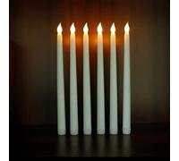 FAEFTY Candela a Led, Candele senza Fiamma con Batterie Candele Lunghe Decorazione per la festa dell'Assunzione di Maria/Feste di Compleanno/Natale/Hallowmas/Cena a Lume di Candela