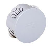 FAEG FG13402, Scatola Di Derivazione Da Parete Con Passacavi, Tonda D.80X40mm, Stagna IP44, Coperchio A Pressione