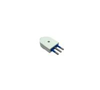 Faeg FG20501. Spina volante dritta 2P+T 10A BIANCA IP20D