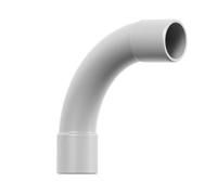 FAEG Raccordo Curva Semplice 90° per Tubo Rigido IP40 in Tecnopolimero Autoestinguente - CONFEZIONE: 1 pz., Diametro: 50 millimetri