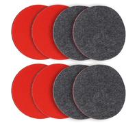 FAELNK 8 PCS Feltro Lucidante 125mm Disco Lucidante in Feltro 125mm Tamponi Lucidanti per Auto Set di Dischi Lucidanti per Auto in Velcro Compatibili per auto Vasca da Bagno Vetro Metallo Marmo