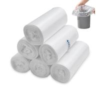 FAELNK Sacchi per la Spazzatura Piccoli 3L, 360stk, Mini Sacchi per la Spazzatura per Mini Tavolo Cestino Bagno Ufficio Auto Sacchetto per la Spazzatura Cibo Sacchetto per la Spazzatura Bianco