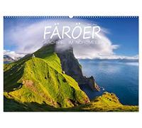 Färöer - Archipel im Nordmeer (Wandkalender 2026 DIN A2 quer), CALVENDO Monatskalender: Fotografien von der Inselgruppe der Färöer