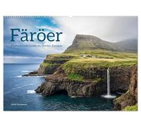 Färöer - Faszinierende Inseln im Norden Europas (Wandkalender 2026 DIN A2 quer), CALVENDO Monatskalender: Zwischen Himmel und Atlantik liegen die Färöerinseln, geprägt von wilder Schönheit.
