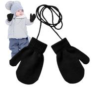 Fäustlinge Für Kleinkinder Mit Schnur - Warme Gestrickte Kinderhandschuhe, Elastische Stretch-Fäustlinge Für Winter, Schnee Und Skifahren | Weiche Winterhandschuhe Für Mädchen Outdoor Freizeit